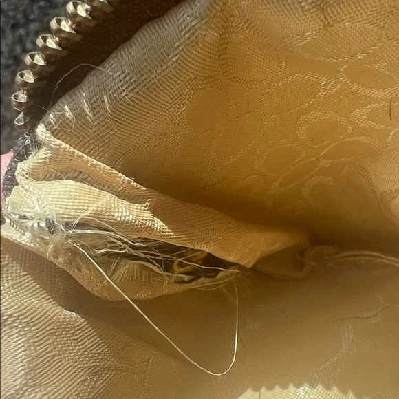 Coach Signature Brown Wristlet - Picture 4 of 4